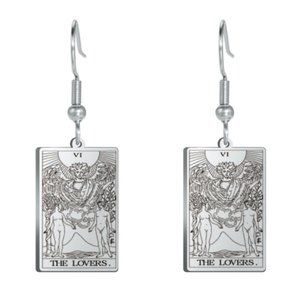 Tarot Card Earring Set "The Lovers"